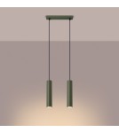 Sollux Lampa wisząca LAGOS 2 zielona oliwka SL.1485 Sollux Lampa wisząca LAGOS 2 zielona oliwka SL.1485
