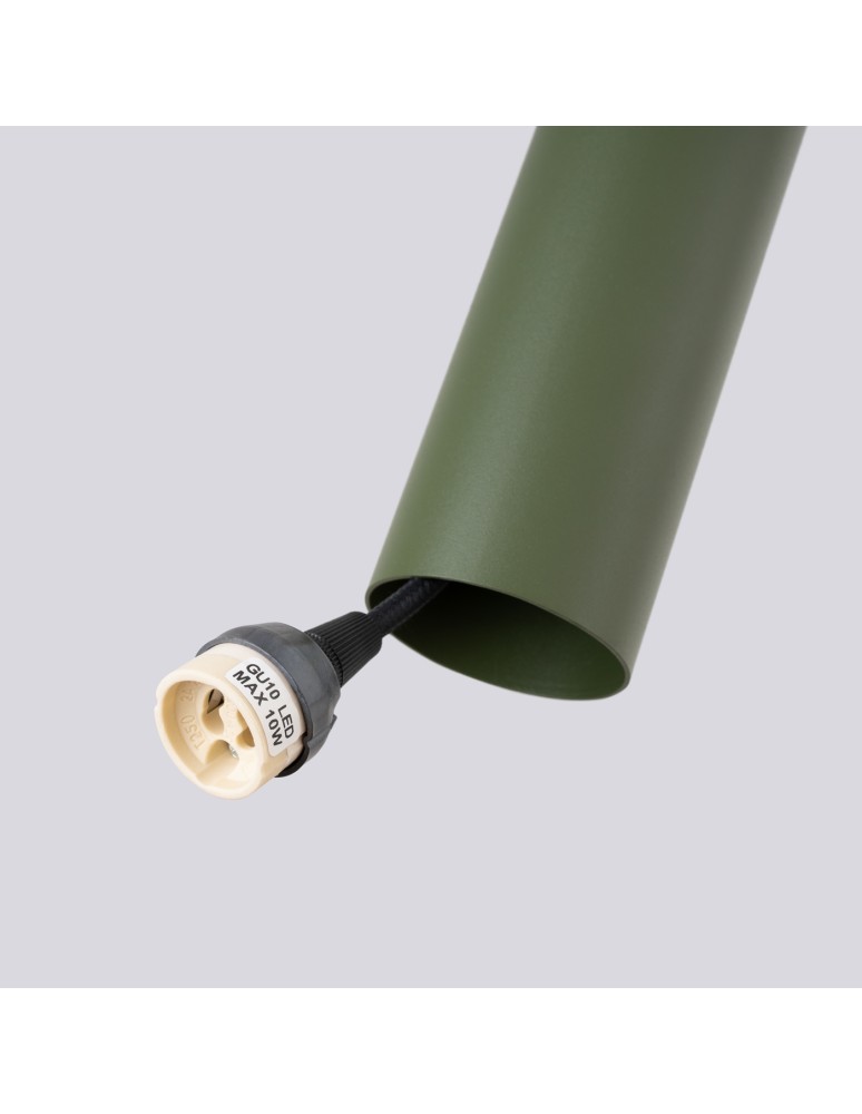 Sollux Lampa wisząca LAGOS 2 zielona oliwka SL.1485 Sollux Lampa wisząca LAGOS 2 zielona oliwka SL.1485