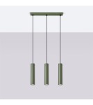 Sollux Lampa wisząca LAGOS 3L zielona oliwka SL.1486 Sollux Lampa wisząca LAGOS 3L zielona oliwka SL.1486