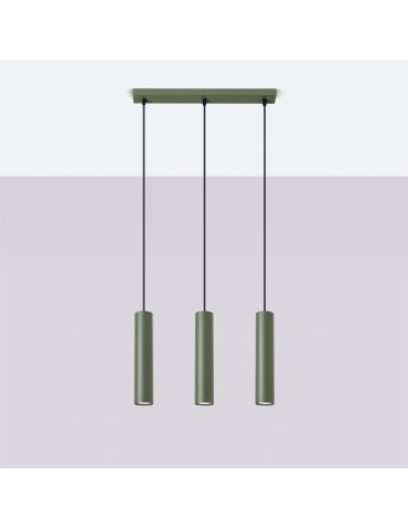 Sollux Lampa wisząca LAGOS 3L zielona oliwka SL.1486 - produkt 2