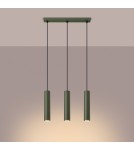 Sollux Lampa wisząca LAGOS 3L zielona oliwka SL.1486 Sollux Lampa wisząca LAGOS 3L zielona oliwka SL.1486