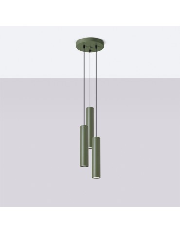 Sollux Lampa wisząca LAGOS 3P zielona oliwka SL.1487 - produkt 2
