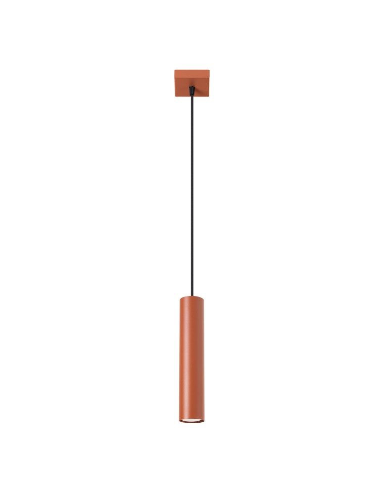 Sollux Lampa wisząca LAGOS 1 ochra czerwona SL.1489 Sollux Lampa wisząca LAGOS 1 ochra czerwona SL.1489