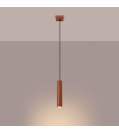 Sollux Lampa wisząca LAGOS 1 ochra czerwona SL.1489 Sollux Lampa wisząca LAGOS 1 ochra czerwona SL.1489