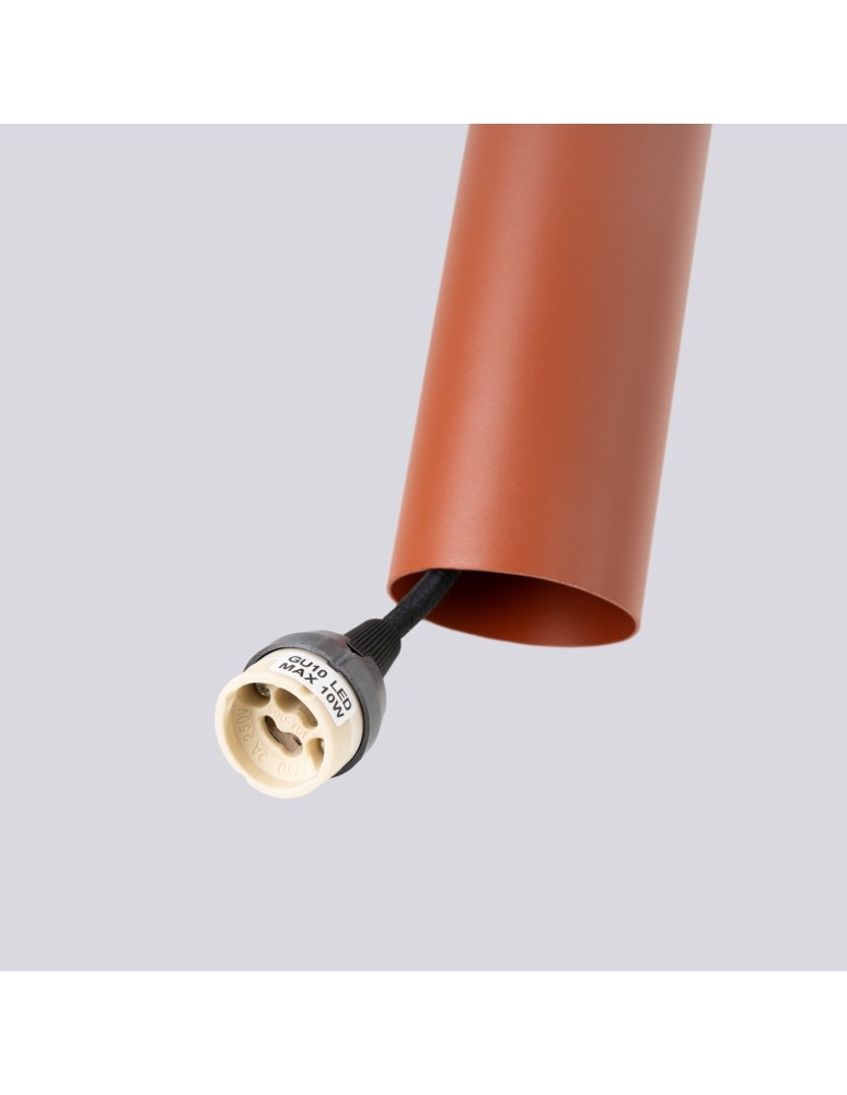 Sollux Lampa wisząca LAGOS 1 ochra czerwona SL.1489 Sollux Lampa wisząca LAGOS 1 ochra czerwona SL.1489