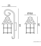 Kinkiety zewnętrzne - SU-MA Toledo K 3012/1/R Kinkiet - produkt 3