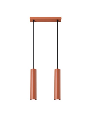Sollux Lampa wisząca LAGOS 2 ochra czerwona SL.1490
