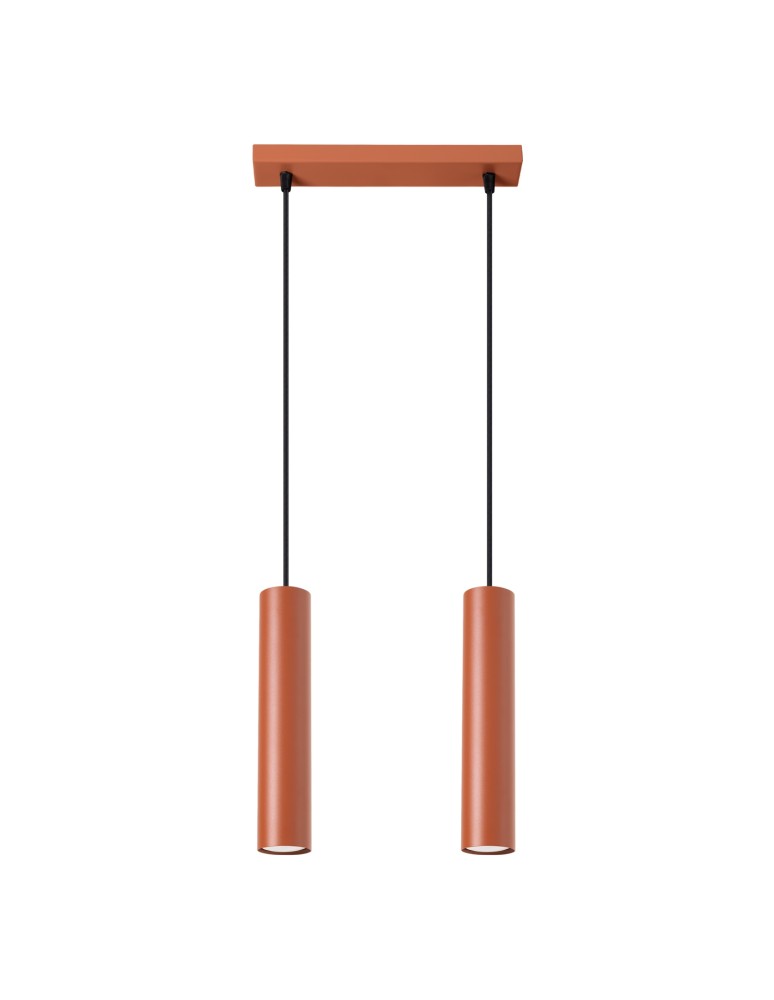 Sollux Lampa wisząca LAGOS 2 ochra czerwona SL.1490