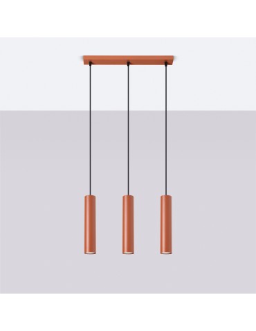 Sollux Lampa wisząca LAGOS 3L ochra czerwona SL.1491 - produkt 2