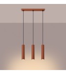 Sollux Lampa wisząca LAGOS 3L ochra czerwona SL.1491 Sollux Lampa wisząca LAGOS 3L ochra czerwona SL.1491
