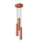 Sollux Lampa wisząca LAGOS 3P ochra czerwona SL.1492 Sollux Lampa wisząca LAGOS 3P ochra czerwona SL.1492