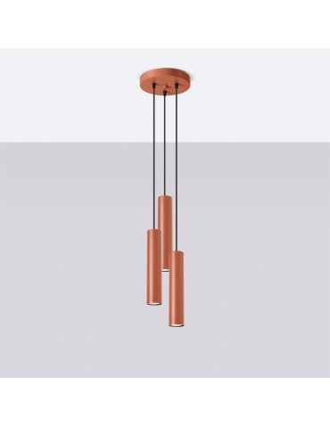 Sollux Lampa wisząca LAGOS 3P ochra czerwona SL.1492 - produkt 2