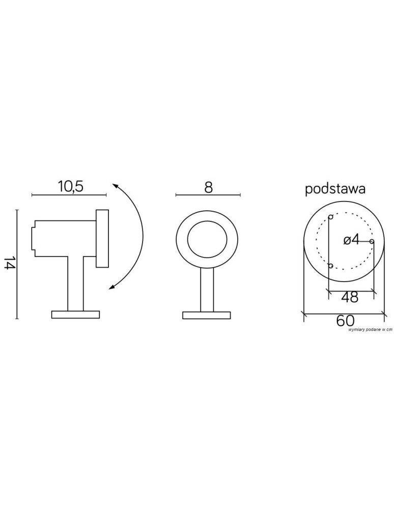 Reflektory i naświetlacze zewnętrzne - SU-MA Emy 7062 Stojąca - product kolory-swiatla.pl 2