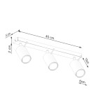 Sollux Plafon RING 3L beżowy SL.1496 Sollux Plafon RING 3L beżowy SL.1496