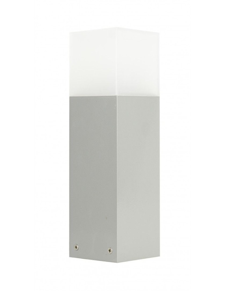 Lampy ogrodowe stojące - SU-MA CUBE 33cm 1x20W E27 230V Srebrny CB-330 AL Stojąca - produkt kolory-swiatla.pl 1