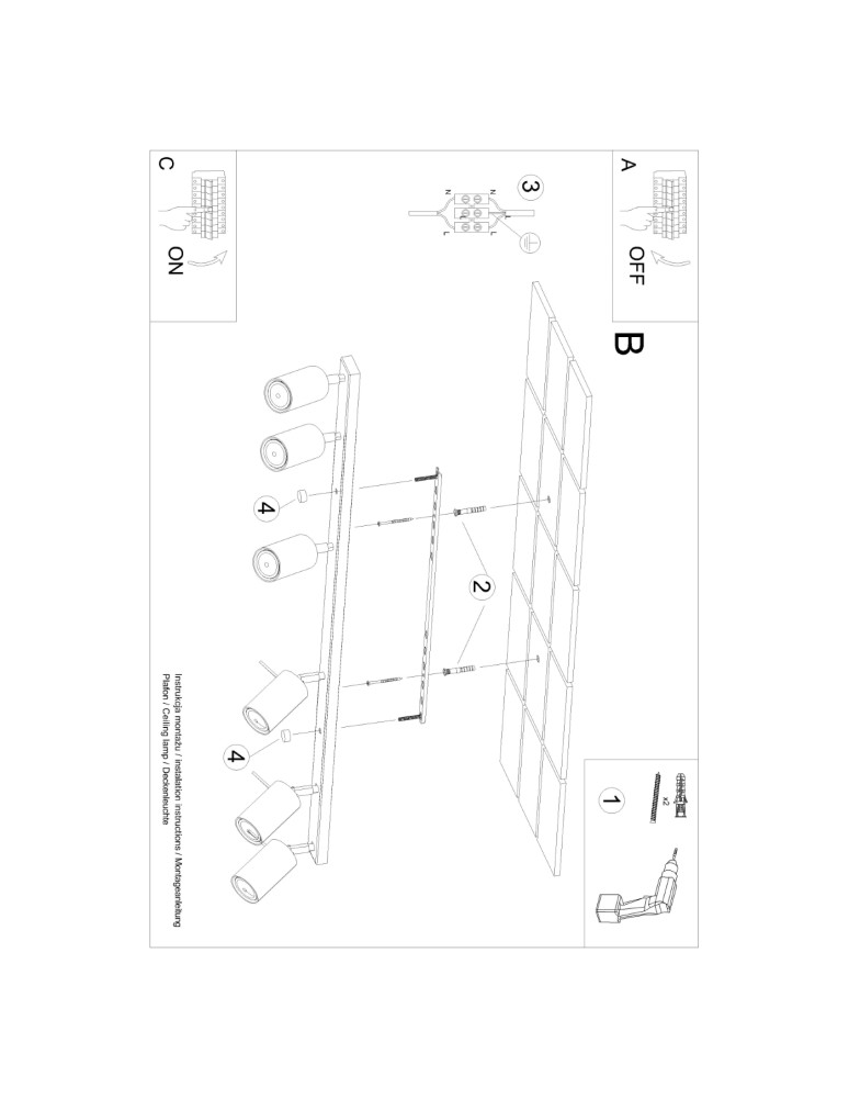 Sollux Plafon RING 6L beżowy SL.1499 Sollux Plafon RING 6L beżowy SL.1499