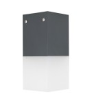 Lampy zewnętrzne sufitowe - SU-MA CUBE MAX 1x20W E27 230V Ciemny popiel CB-MAX S DG Plafon - product 1
