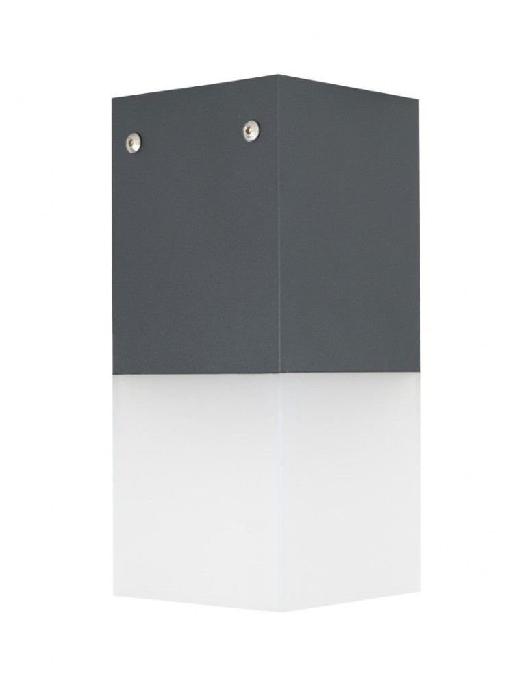 Lampy zewnętrzne sufitowe - SU-MA CUBE MAX 1x20W E27 230V Ciemny popiel CB-MAX S DG Plafon - produkt kolory-swiatla.pl 1