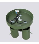 Lampy sufitowe regulowane - spoty - Sollux Plafon RING 3P zielony oliwkowy SL.1503 - product 4
