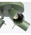 Lampy sufitowe regulowane - spoty - Sollux Plafon RING 3P zielony oliwkowy SL.1503 - product 5