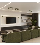 Lampy sufitowe regulowane - spoty - Sollux Plafon RING 3P zielony oliwkowy SL.1503 - product 11