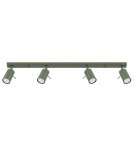 Lampy sufitowe regulowane - spoty - Sollux Plafon RING 4L zielony oliwkowy SL.1504 - product 1