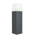 Lampy ogrodowe stojące - SU-MA CUBE MAX 40cm 1x20W E27 230V Ciemny popiel CB-MAX 400 DG Stojąca - produkt 1