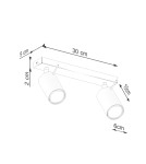Sollux Plafon RING 2 ochra czerwona SL.1507 Sollux Plafon RING 2 ochra czerwona SL.1507