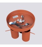 Lampy sufitowe regulowane - spoty - Sollux Plafon RING 3P ochra czerwona SL.1509 - product 4