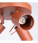Lampy sufitowe regulowane - spoty - Sollux Plafon RING 3P ochra czerwona SL.1509 - product 5
