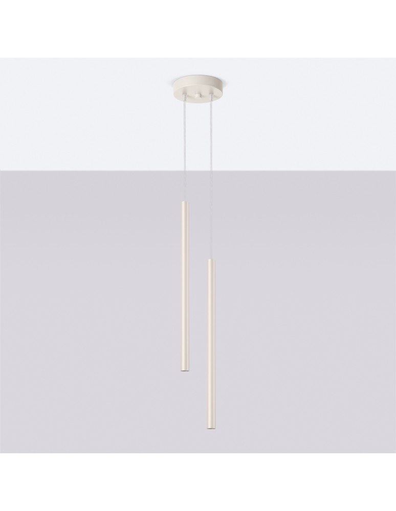 Sollux Lampa wisząca PASTELO 2 beżowa SL.1513 Sollux Lampa wisząca PASTELO 2 beżowa SL.1513