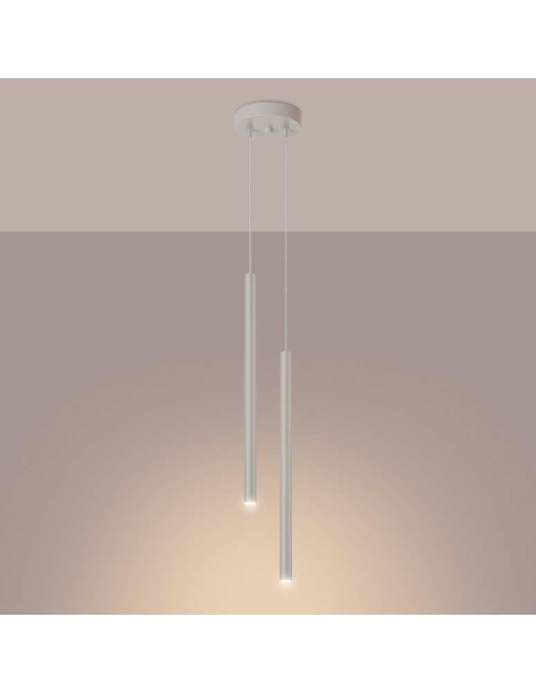 Sollux Lampa wisząca PASTELO 2 beżowa SL.1513 Sollux Lampa wisząca PASTELO 2 beżowa SL.1513