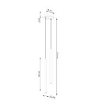 Sollux Lampa wisząca PASTELO 2 beżowa SL.1513 Sollux Lampa wisząca PASTELO 2 beżowa SL.1513