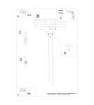 Sollux Lampa wisząca PASTELO 2 beżowa SL.1513 Sollux Lampa wisząca PASTELO 2 beżowa SL.1513