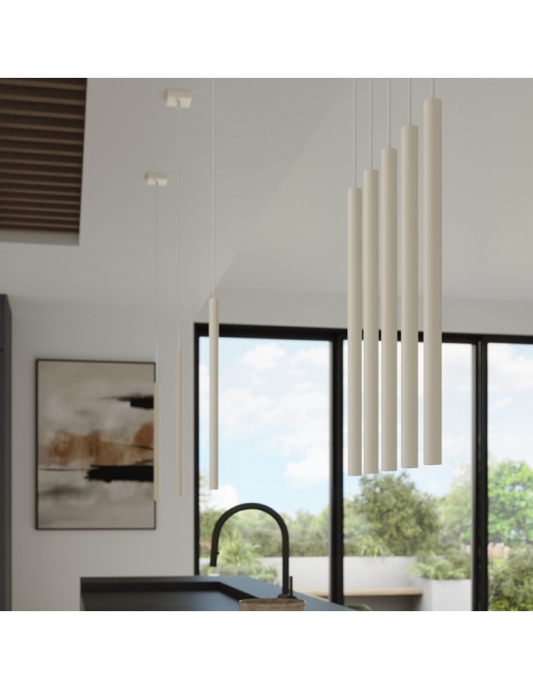 Sollux Lampa wisząca PASTELO 2 beżowa SL.1513 Sollux Lampa wisząca PASTELO 2 beżowa SL.1513