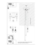 Sollux Lampa wisząca PASTELO 3P beżowa SL.1515 Sollux Lampa wisząca PASTELO 3P beżowa SL.1515