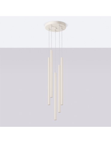 Sollux Lampa wisząca PASTELO 5P beżowa SL.1516 - produkt 2