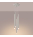 Lampy wiszące tuby - Sollux Lampa wisząca PASTELO 5P beżowa SL.1516 - product 3