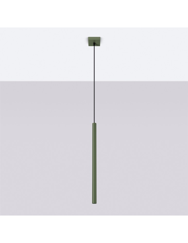 Sollux Lampa wisząca PASTELO 1 zielona oliwka SL.1518 Sollux Lampa wisząca PASTELO 1 zielona oliwka SL.1518