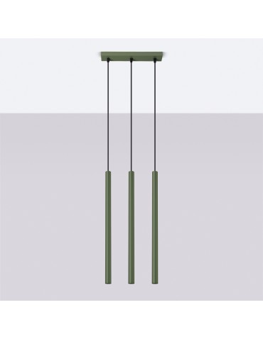 Sollux Lampa wisząca PASTELO 3 zielona oliwka SL.1520 - produkt 2