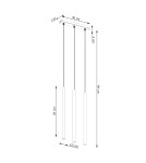 Lampy wiszące tuby - Sollux Lampa wisząca PASTELO 3 zielona oliwka SL.1520 - product 5