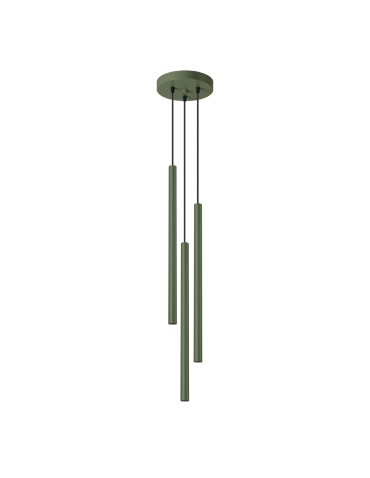 Sollux Lampa wisząca PASTELO 3P zielona oliwka SL.1521
