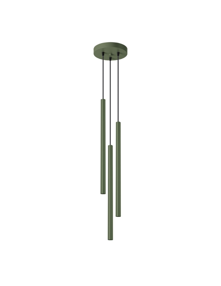 Sollux Lampa wisząca PASTELO 3P zielona oliwka SL.1521 Sollux Lampa wisząca PASTELO 3P zielona oliwka SL.1521