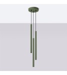 Sollux Lampa wisząca PASTELO 3P zielona oliwka SL.1521 Sollux Lampa wisząca PASTELO 3P zielona oliwka SL.1521