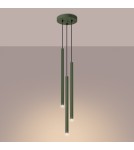 Sollux Lampa wisząca PASTELO 3P zielona oliwka SL.1521 Sollux Lampa wisząca PASTELO 3P zielona oliwka SL.1521
