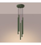 Sollux Lampa wisząca PASTELO 5P zielona oliwka SL.1522 Sollux Lampa wisząca PASTELO 5P zielona oliwka SL.1522