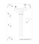 Sollux Lampa wisząca PASTELO 5P zielona oliwka SL.1522 Sollux Lampa wisząca PASTELO 5P zielona oliwka SL.1522