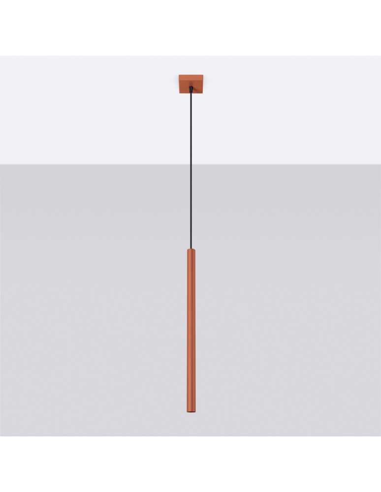 Sollux Lampa wisząca PASTELO 1 ochra czerwona SL.1524 Sollux Lampa wisząca PASTELO 1 ochra czerwona SL.1524