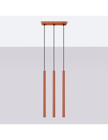 Sollux Lampa wisząca PASTELO 3 ochra czerwona SL.1526 - produkt 2