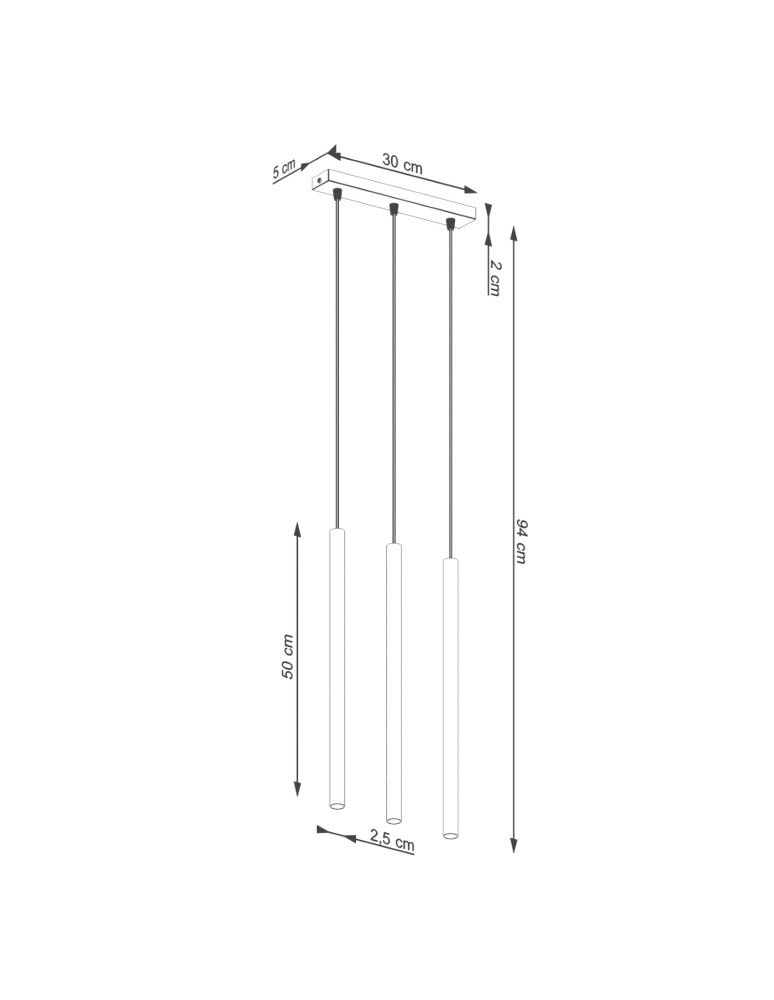 Sollux Lampa wisząca PASTELO 3 ochra czerwona SL.1526 Sollux Lampa wisząca PASTELO 3 ochra czerwona SL.1526